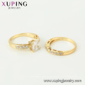 13686 xuping fashion synthetic gemstone environmental copper set ring for couple